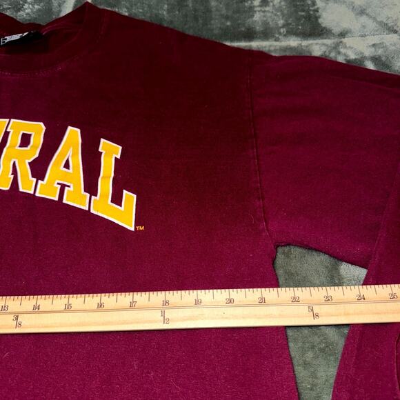 Vintage Steve & Barry’s Central Michigan Chippewas Long Sleeve Mens Large Maroon - Picture 5 of 7